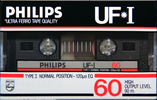 Compact Cassette Philips UF-I 60 Type I Normal 1985 Europe