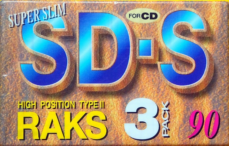 3 pack RAKS SD-S 90 Type II Chrome 1993 Europe