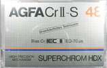 Compact Cassette AGFA Superchrom HDX 48 "Cr II-S" Type II Chrome 1982 Europe