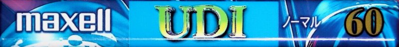 Compact Cassette Maxell UDI / UD1 60 "UD1-60J" Type I Normal 1995 Japan