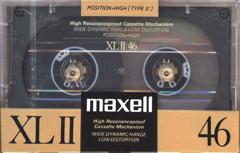 Compact Cassette Maxell XLII 46 Type II Chrome 1988 Japan
