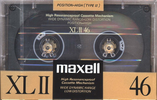 Compact Cassette Maxell XLII 46 Type II Chrome 1988 Japan