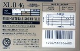 Compact Cassette Maxell XLII 46 Type II Chrome 1988 Japan