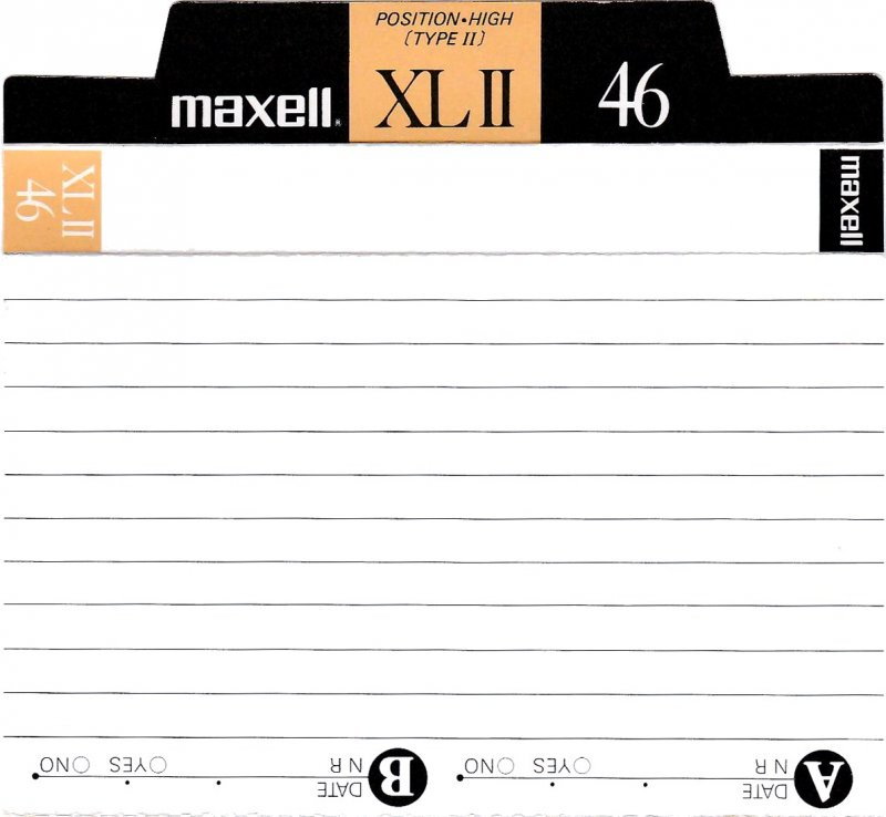 Compact Cassette: Maxell / Hitachi Maxell - XLII 46