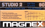 Compact Cassette Magnex Studio 2 90 Type II Chrome 1984 Europe