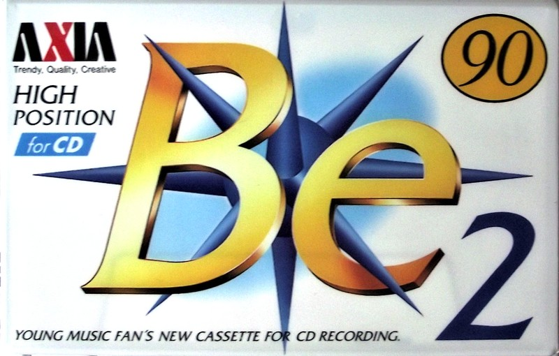 Compact Cassette AXIA Be 2 90 "BE2A 90" Type II Chrome 1996 Japan