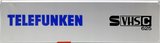 VHS-C (VHS Compact) Telefunken 30 "SE" Type I Normal Unknown Country