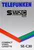 VHS-C (VHS Compact) Telefunken 30 "SE" Type I Normal Unknown Country