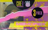 3 pack Memorex Cire 100 Type I Normal 1991 North America