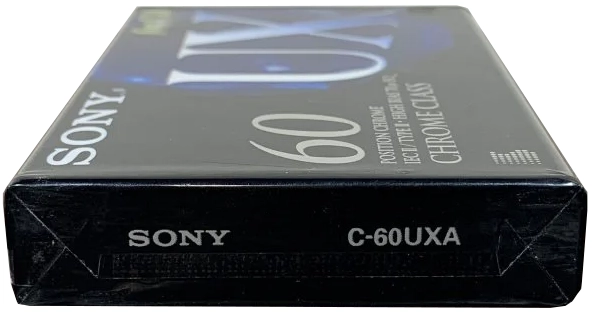 Compact Cassette Sony UX 60 "C-60UXA" Type II Chrome 1995 Europe