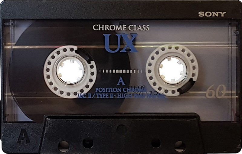 Compact Cassette Sony UX 60 "C-60UXA" Type II Chrome 1995 Europe