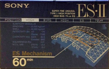 Compact Cassette Sony ES-II 60 "C-60ES2A" Type II Chrome 1992 Japan