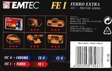 Compact Cassette Emtec FE I Ferro Extra 60 Type I Normal 2004 USA