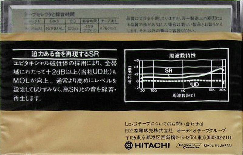 Compact Cassette: Maxell / Hitachi Lo-D - SR 60