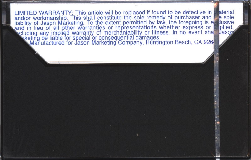 Compact Cassette Jason 120 Type I Normal USA