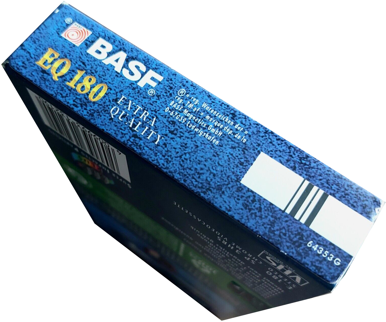VHS, Video Home System BASF Extra Quality 180 "64353G" Type II Chrome Europe
