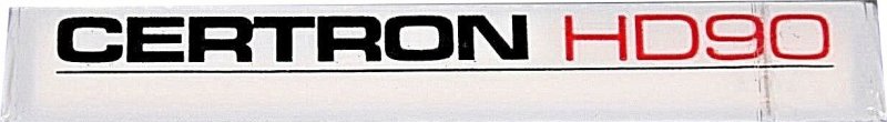 Compact Cassette Certron HD 90 Type I Normal 1976 Hong Kong
