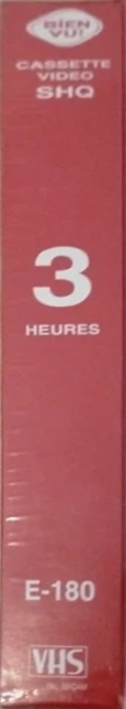VHS, Video Home System bien vu 180 Type I Normal 2007 France