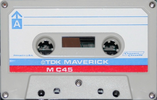 Compact Cassette TDK AV 45 "AV-MC Maverick" Type I Normal 1973 USA