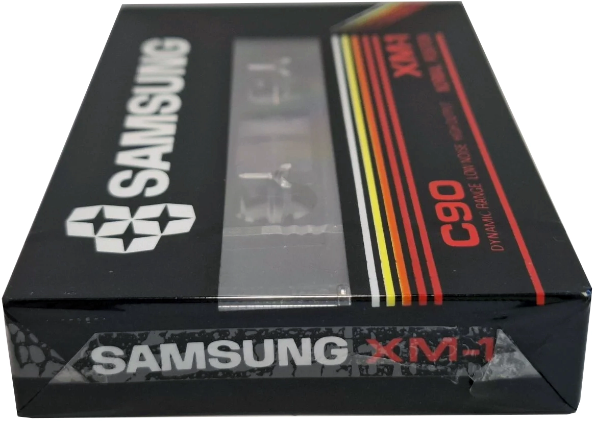 Compact Cassette Samsung XM-1 90 "white" Type I Normal 1985 Europe