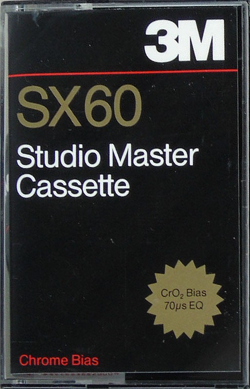 Compact Cassette 3M SX 60 Type II Chrome USA