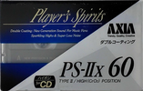 Compact Cassette AXIA PS-IIx 60 "PS-2X A 60" Type II Chrome 1991 Japan