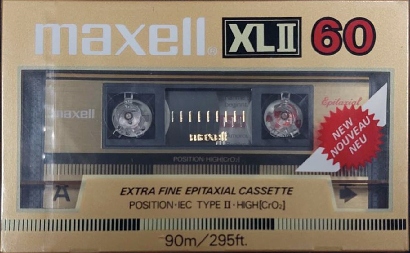 Compact Cassette Maxell XLII 60 Type II Chrome 1984 Europe
