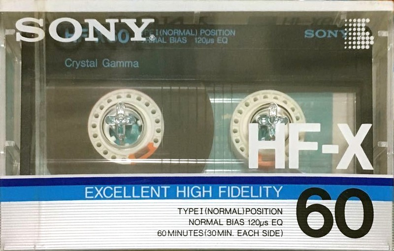 Compact Cassette Sony HF-X 60 Type I Normal 1986 Japan