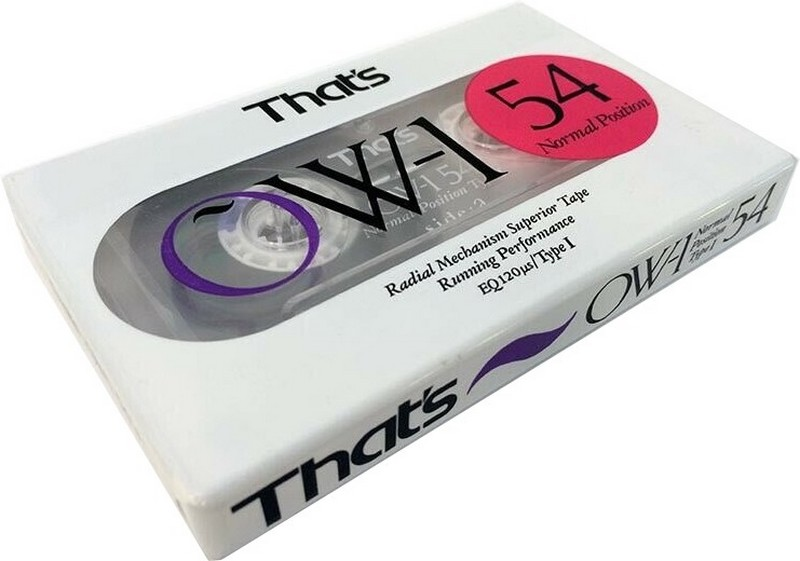 Compact Cassette Thats OW-1 54 Type I Normal 1991 Japan