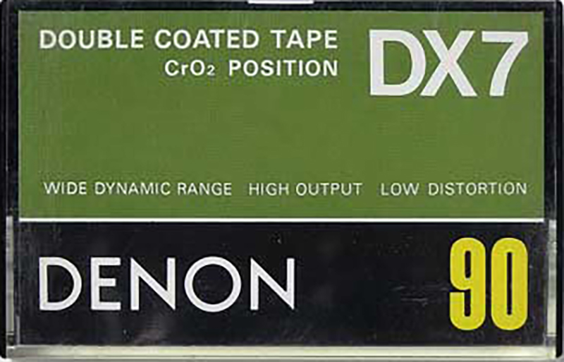 Compact Cassette Denon DX7 90 Type II Chrome 1978 Japan