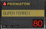 Compact Cassette Permaton Super Ferro I 80 Type I Normal 1980 Germany