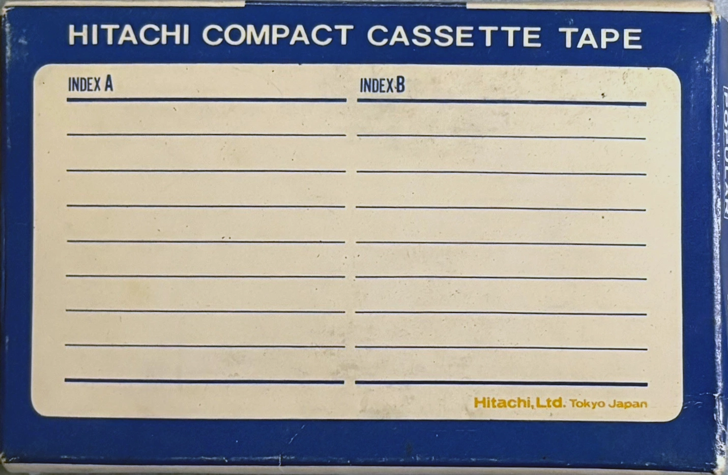 Compact Cassette Hitachi 30 "Popular" Type I Normal 1967 USA