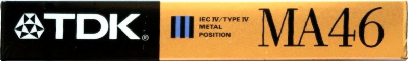 Compact Cassette TDK MA 46 "MA-46SE" Type IV Metal 1990 Europe