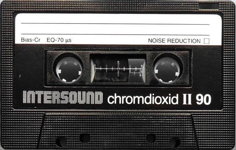 Compact Cassette Intersound 90 Type II Chrome 1984 Europe