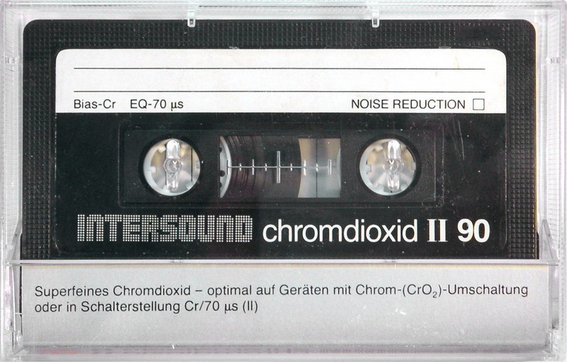 Compact Cassette Intersound 90 Type II Chrome 1984 Europe