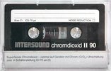 Compact Cassette Intersound 90 Type II Chrome 1984 Europe