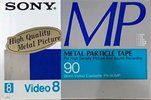 Video8, Hi8, Digital8 Sony MP 90 "P6-90MPN" Type IV Metal 1988 Japan