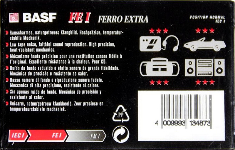 Compact Cassette: BASF  - FE I 60