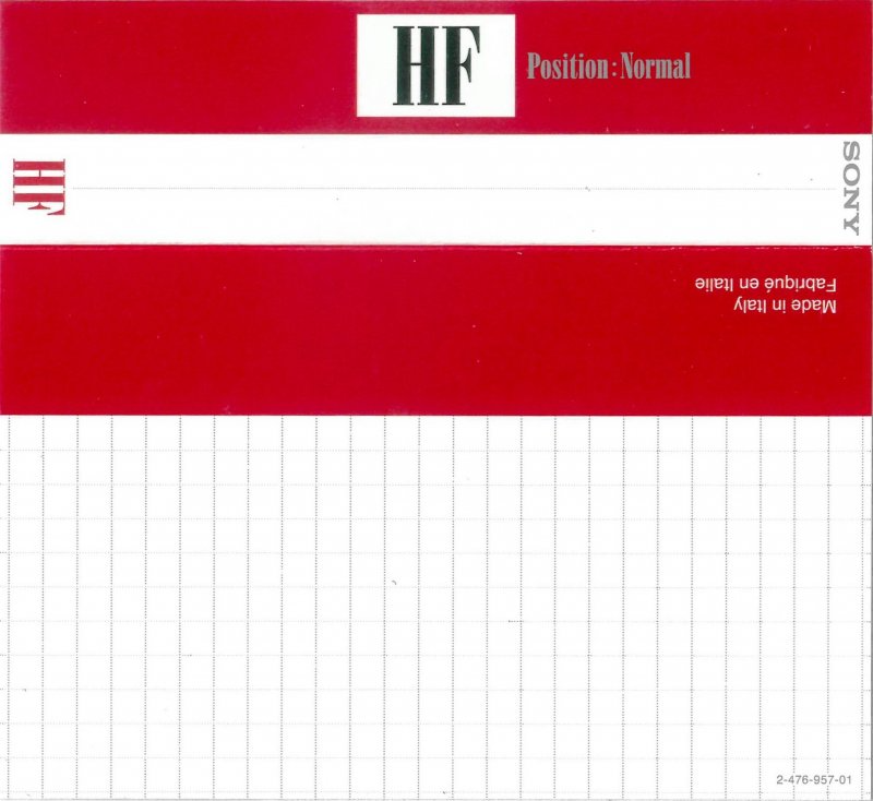 Compact Cassette Sony HF 46 Type I Normal 1992 Europe