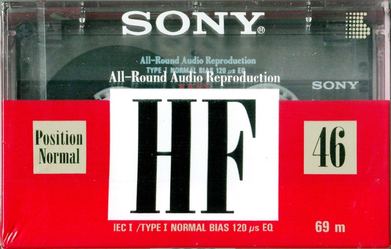 Compact Cassette Sony HF 46 Type I Normal 1992 Europe