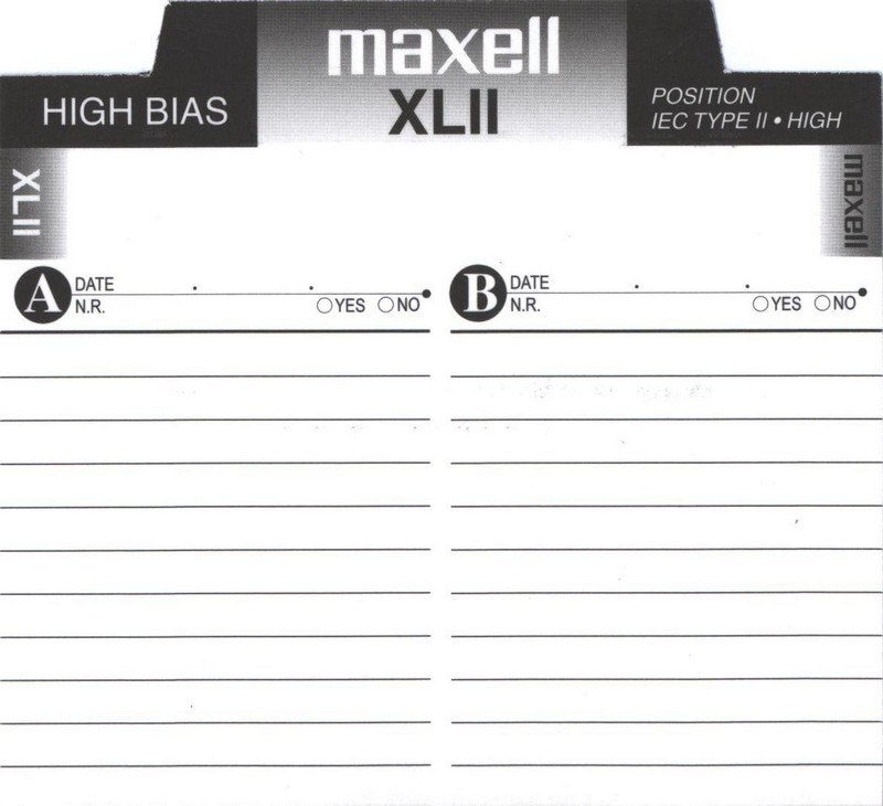 Compact Cassette: Maxell / Hitachi Maxell - XLII 60