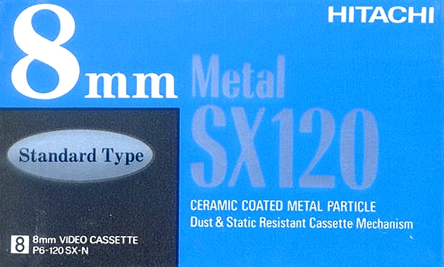 Video8, Hi8, Digital8 Hitachi 120 "Metal SX" Type IV Metal 1996 Japan