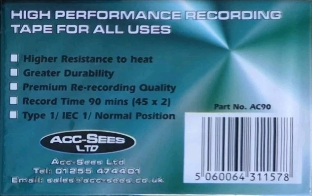 Compact Cassette Acc-Sees 90 Type I Normal UK