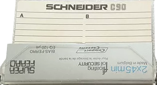 Compact Cassette Schneider 90 Type I Normal 1976 Europe