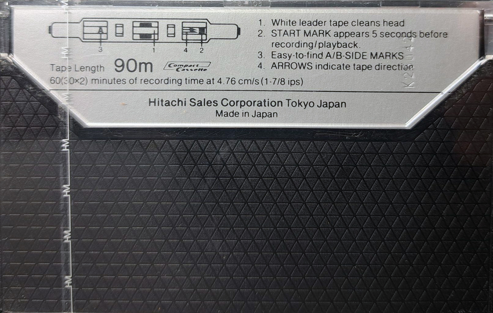 Compact Cassette Hitachi SR 60 Type I Normal 1981 Europe