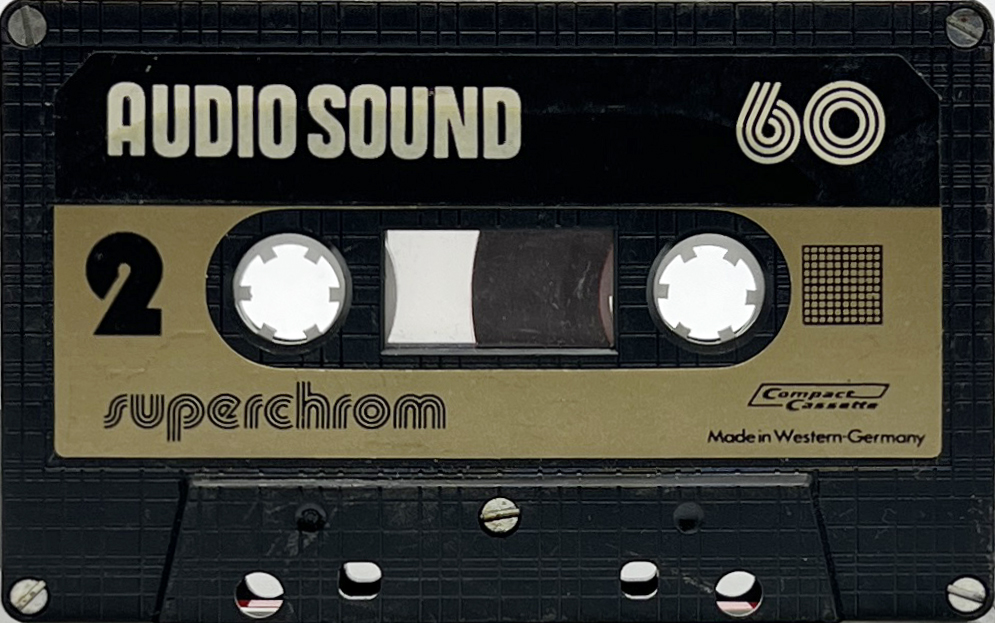Compact Cassette Audio Sound 60 Type II Chrome 1980 Europe