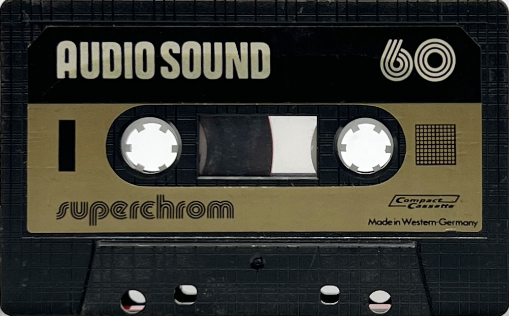 Compact Cassette Audio Sound 60 Type II Chrome 1980 Europe