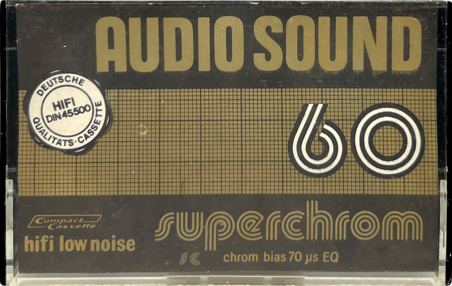 Compact Cassette Audio Sound 60 Type II Chrome 1980 Europe