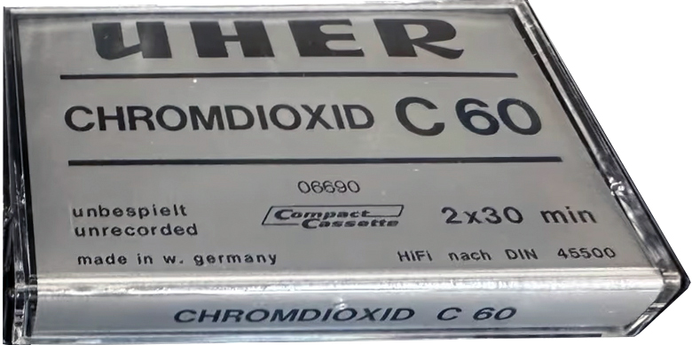 Compact Cassette Uher 60 Type II Chrome 1980 Germany