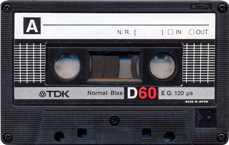 Compact Cassette TDK D 60 Type I Normal 1985 USA